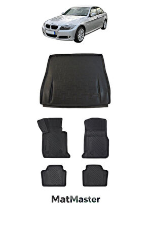Bmw 3 Serisi E90 2011 Model 5D Premium Ekstra Havuzlu Paspas Ve Bagaj Havuzu Set
