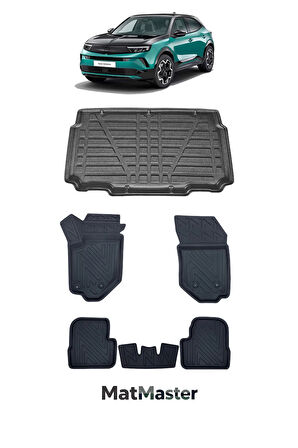 Opel Mokka Elektrikli 2024 Model 5D Premium Ekstra Havuzlu Paspas Ve Bagaj Havuzu Set