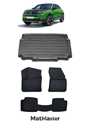 Opel Mokka 2022 Model 5D Premium Ekstra Havuzlu Paspas Ve Bagaj Havuzu Set