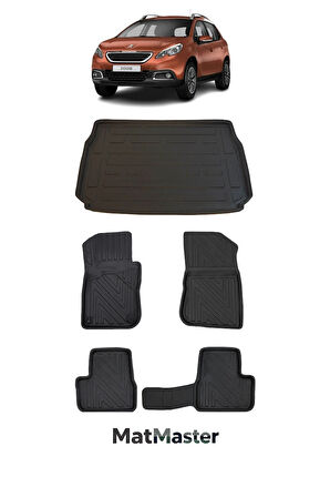 Peugeot 2008 2014 Model 5D Premium Ekstra Havuzlu Paspas Ve Bagaj Havuzu Set