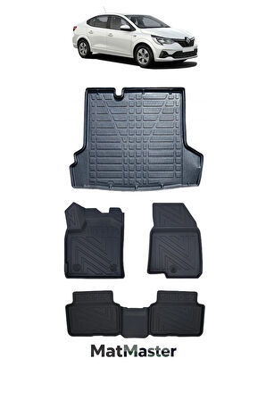 Renault Taliant 2021 Model 5D Premium Ekstra Havuzlu Paspas Ve Bagaj Havuzu Set