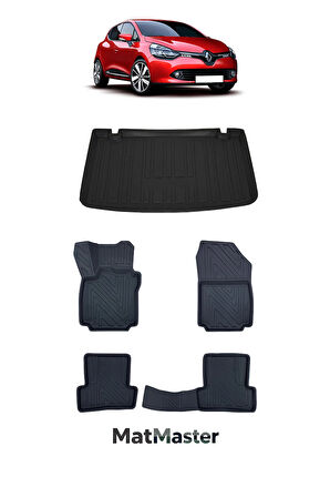 Renault Clio 4 2017 Model 5D Premium Ekstra Havuzlu Paspas Ve Bagaj Havuzu Set