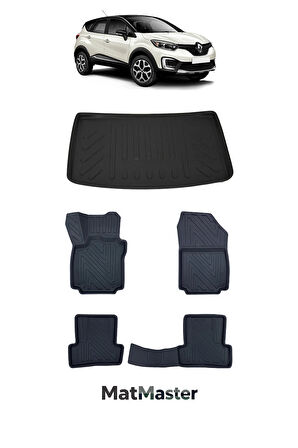 Renault Captur 2014 Model 5D Premium Ekstra Havuzlu Paspas Ve Bagaj Havuzu Set