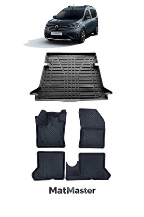 Renault Express 2024 Model 5D Premium Ekstra Havuzlu Paspas Ve Bagaj Havuzu Set