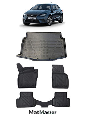Seat İbiza 2025 Model 5D Premium Ekstra Havuzlu Paspas Ve Bagaj Havuzu Set