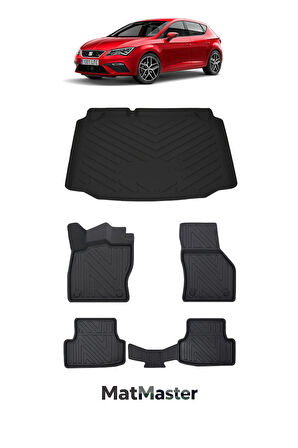 Seat Leon 2018 Model 5D Premium Ekstra Havuzlu Paspas Ve Bagaj Havuzu Set