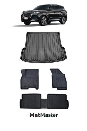 Chery Tiggo 7 Pro Max 2024 Model 5D Premium Ekstra Havuzlu Paspas Ve Bagaj Havuzu Set