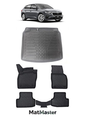 Skoda Scala 2026 Model 5D Premium Ekstra Havuzlu Paspas Ve Bagaj Havuzu Set