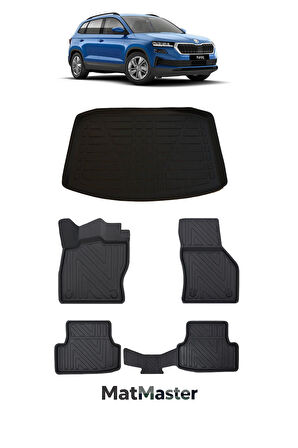 Skoda Karoq 2024 Model 5D Premium Ekstra Havuzlu Paspas Ve Bagaj Havuzu Set