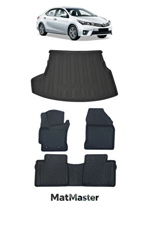 Toyota Corolla 2014 Model 5D Premium Ekstra Havuzlu Paspas Ve Bagaj Havuzu Set