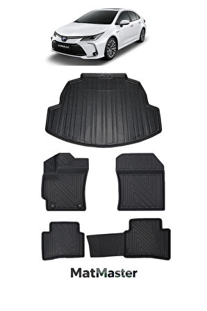 Toyota Corolla 2019 Model 5D Premium Ekstra Havuzlu Paspas Ve Bagaj Havuzu Set