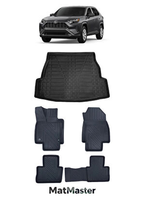 Toyota Rav 4 2020 Model 5D Premium Ekstra Havuzlu Paspas Ve Bagaj Havuzu Set