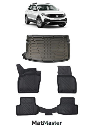 Volkswagen T-Cross 2024 Model 5D Premium Ekstra Havuzlu Paspas Ve Bagaj Havuzu Set