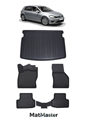 Volkswagen Golf 7 2014 Model 5D Premium Ekstra Havuzlu Paspas Ve Bagaj Havuzu Set