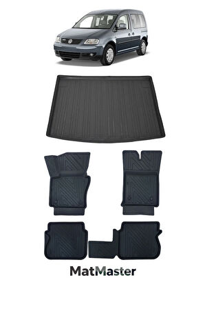 Volkswagen Caddy 2006 Model 5D Premium Ekstra Havuzlu Paspas Ve Bagaj Havuzu Set