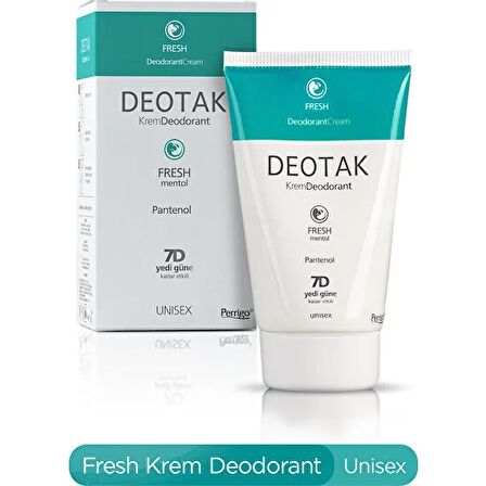 Deotak Fresh Krem Deodorant