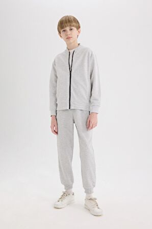 DeFacto Erkek Çocuk Kolej Yaka Bomber Pike Hırka D8553A825SPGR400