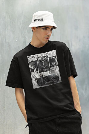 Thomas Shelby Baskılı Unisex Tişört, Oversize Peaky Blinders Tişört