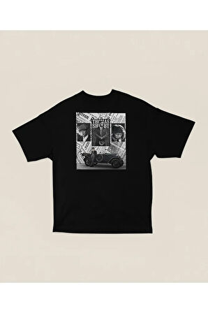 Thomas Shelby Baskılı Unisex Tişört, Oversize Peaky Blinders Tişört