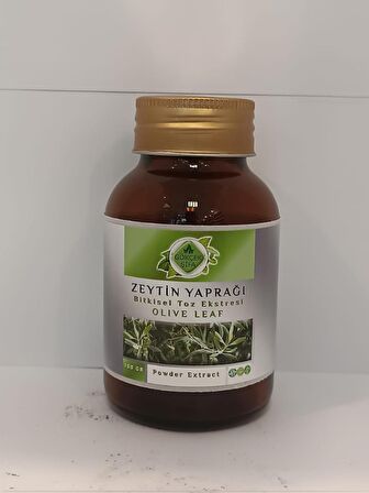 Zeytin Yaprağı Toz Ekstresi 100 Gr Cam Kavanoz