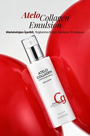 Atelokolajen İçerikli, Yaşlanma Karşıtı Besleyici Emülsiyon MISSHA Atelo Collagen Emulsion