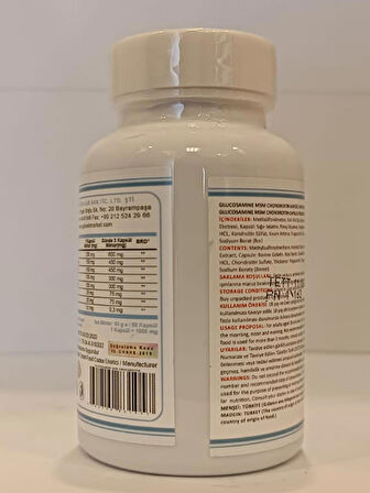 Glucosamine Msm Kapsül (GLUCOSAMİNE CHONDROİTİN MSM CAPSULE)