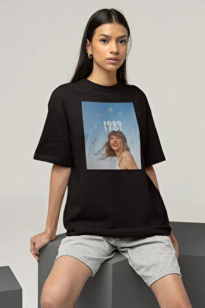 Taylor's Version Şarkıcı Baskılı Unisex Oversize Tişört
