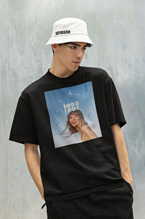 Taylor's Version Şarkıcı Baskılı Unisex Oversize Tişört