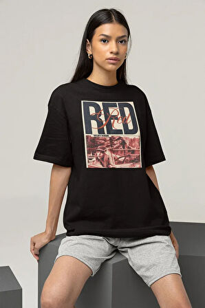 Taylor's Version Red Baskılı Unisex Tişört, Oversize Şarkıcı Taylor Swift Tişört