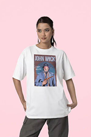 It Wasnt Just A Dog John Wick Baskılı Unisex Oversize Film Tişört