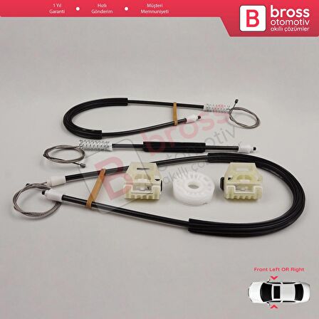 VW New Beetle 1997-2011 3-Kapı HB 1C0837655 İçin Elektrikli Ön Sağ veya Sol Cam Kriko Tamir Seti