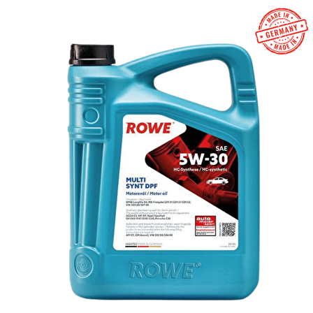 ROWE HIGHTEC MULTI SYNT DPF SAE 5W-30 MOTOR YAĞI 4 LİTRE