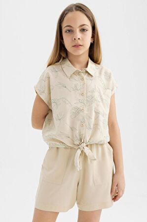 DeFacto Kız Çocuk Viskon Şort B5050A824HSBG743