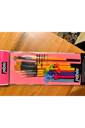 6 lı Fırca Seti 1 Düzkesit 3/4-12-8--No: 3,5,8 Özel Boya Fırcası