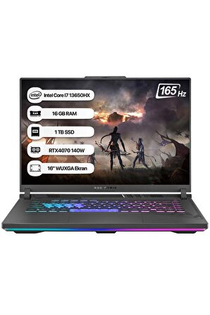 Asus Rog Strix G16 G614JV-N3452 Intel Core i7 13650HX 32 GB 512 GB SSD RTX 4060-140Watt 165 Hz Freedos 16" WUXGA Taşınabilir Bilgisayar