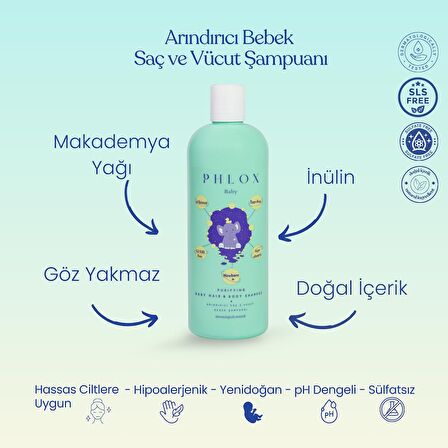 Phlox Baby Arındırıcı Saç ve Vücut Şampuanı 400 ml