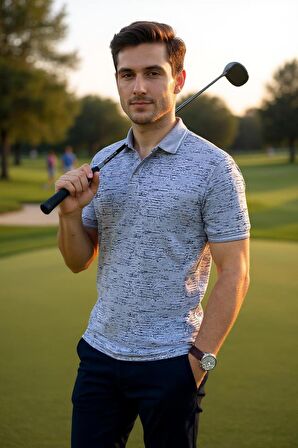 Erkek  Regular Pamuklu Polo Yaka T-Shirt