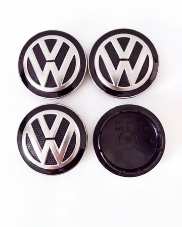 Volkswagen Golf 7 Passat B8 Tiguan Touran T-Roc Uyumlu 65 mm Jant Göbeği Kapağı 4'lü Set 5G0 601 171