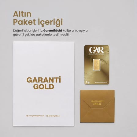 GarantiGold 5 Gr Külçe Altın