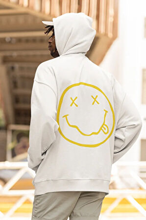 Nirvana Yazılı Unisex Oversize Tasarım Hoodie