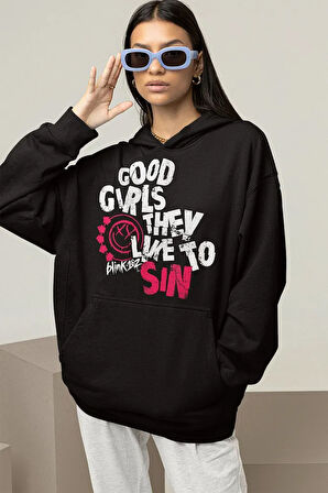 Good Girls They Like To Sın Blink-182 Unisex Oversize Hoodie
