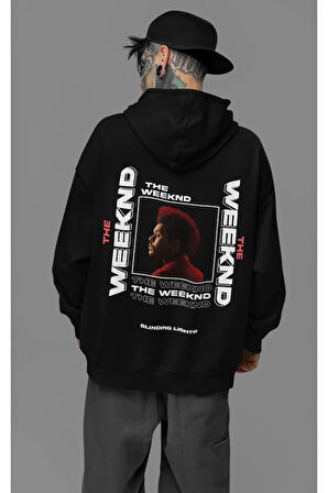 The Weeknd Rapper Baskılı Unisex Oversize Şarkıcı Hoodie