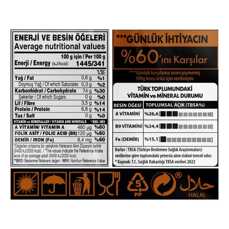 Yayla Yerli Pilavlık Pirinç ve Zenginleştirilmiş Pirinç Ürünü (A+B9+Fe) 1 kg x5