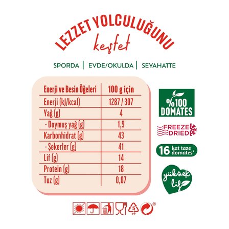 Yayla Enfies Freeze Dried Domates 10 g x5