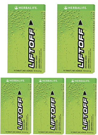 5 adet LiftOff® Efervesan İçecek Limon Aromalı