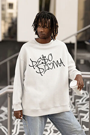 Peso Pluma Rapper Baskılı Unisex Oversize Sweatshirt