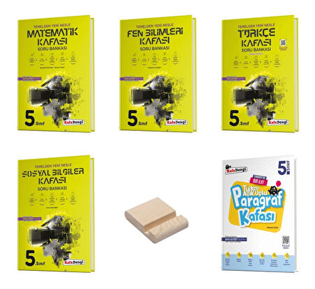 Kafa Dengi 5. Sınıf Matematik Fen Türkçe Sosyal ve Paragraf Kafası Soru Bankası 5li Set