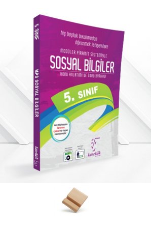 Karekök 5. Sınıf MPS Sosyal Bilgiler Konu Anlatımlı Soru Bankası ve Telefon Standı