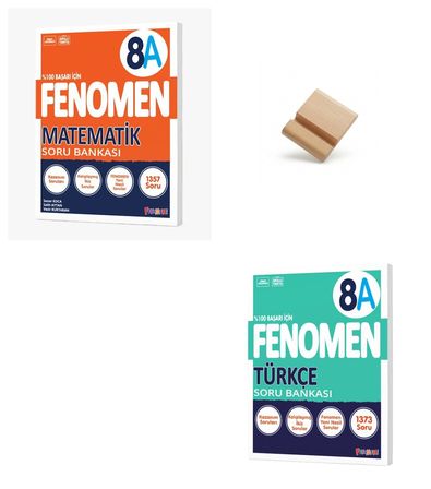 Fenomen LGS 8. Sınıf 2027 A Serisi Matematik ve Türkçe Soru Bankası + Telefon Standı