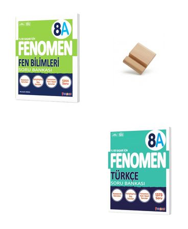 Fenomen LGS 8. Sınıf 2027 A Serisi Fen Bilimleri ve Türkçe Soru Bankası + Telefon Standı